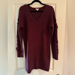 Target Sweater Dress/Tunic - Maroon